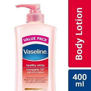 Vaseline Healthy White Complete 10 Body Lotion, 400 ml worth Rs.410 for Rs.228 – Amazon