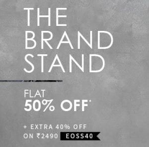 Clothing, Footwear & Accessories – Flat 50% off + Extra 40% off – AJIO