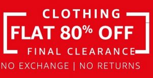 Steal Deal: Top Brands Clothing Flat 80% Off – Amazon !! Hurry Up