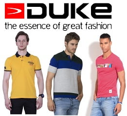 Duke Men’s Clothing – Flat 50% Off starts from Rs.250 – Ajio