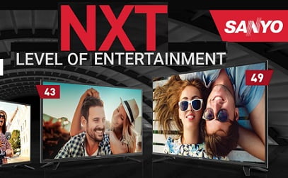 Sanyo NXT Series LED TV starts Rs.12,499 + No Cost EMI + Rs.15000 off under Exchange – Flipkart (Price Down)