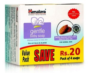 Himalaya Gentle Baby Soap (4 x 75g) worth Rs.148 for Rs.104 – Amazon