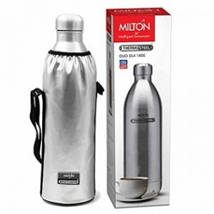 Milton Thermosteel Duo DLX 1800 Bottle, 1800ml for Rs.1573 – Amazon
