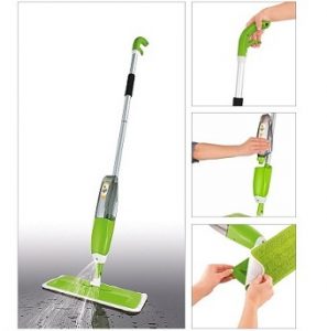 PAffy Quick and easy 360 degree iGlide Instant Spray Mop + 1 Extra Microfibre Mop Head Free