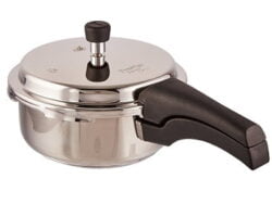 Prestige Deluxe Alpha Outer Lid Stainless Steel Induction Pressure Cooker, 3 Litres