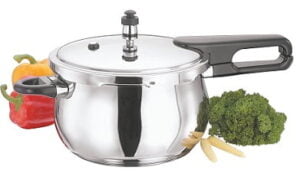 Vinod Cookware Induction Friendly Splendid Plus Stainless Steel Pressure Cooker, 1.5 Liters