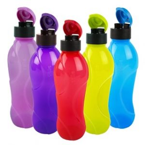 Cello Splash Flip Polypropylene Bottle Set, 1 Litre, 5-Pieces, Multicolour for Rs.292 – Amazon