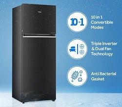 Haier 345 L 3 Star Triple Inverter Frost Free Double Door Refrigerator Convertible