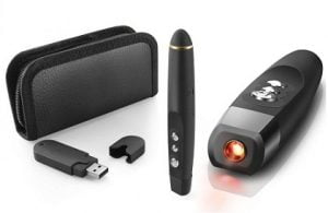 RTS Wireless USB Power Point Presenter PPT Laser Pointer Pen AA Battery