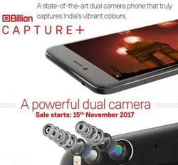 Billion Capture+ (32 GB, 3 GB RAM) with 13 MP Dual Rear Camera for Rs.10,999 – Flipkart