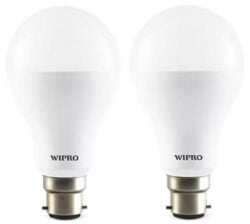 Wipro 14 W Arbitrary B22 LED Bulb (White, Pack of 2)