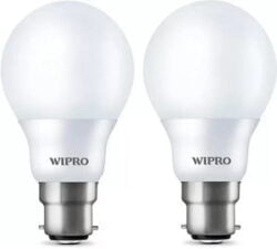 Wipro 7 W Arbitrary B22 LED Bulb (White, Pack of 2)