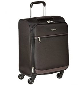 AmazonBasics Softside Spinner Suitcase – 21″ (53.3 cm) for Rs.2517 – Amazon