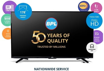 BPL 101 cm (40 inches) Vivid BPL101D51H Full HD LED TV for Rs.19,990 – Amazon (Limited Period Deal)