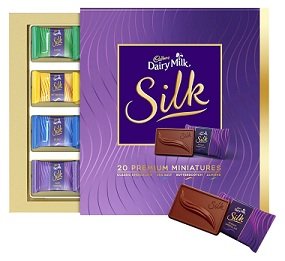 Cadbury Miniatures Collection Dairy Milk Silk, 200g worth Rs.450 for Rs.292 – Amazon