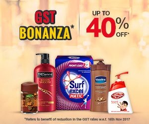 GST Bonanza – House hold Supplies, Beauty & Personal Care Products up to 40% off @ Amazon