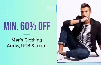 Men's Top Brand Clothing - Minimum 60% off