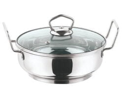 Vinod Cookware Induction friendly Kadai with Lid, 3 Litres
