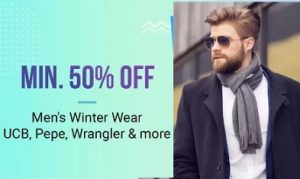Top Brand Mens Winter Wear - Minimum 50% off