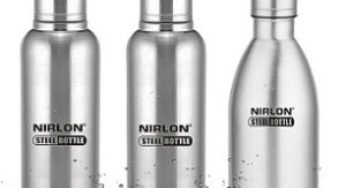 Nirlon Stainless Steel Water Bottle (1 Litre x 3) worth Rs.1299 for Rs.791 – Amazon