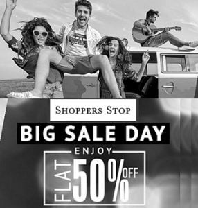 Shoppers Stop: Flat 50% off on Clothing, Footwear & Accessories
