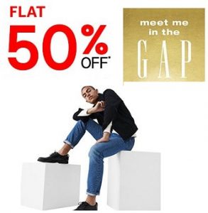 GAP Clothing – Flat 50% off @ Amazon