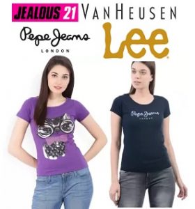 Women’s Clothing – Jealous, Lee, Pepe Jeans, Van Heusen Min 50% off @ Flipkart