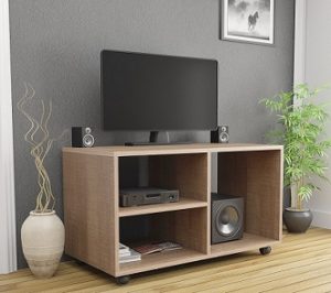 Forzza Odessa TV Rack with Wheels (Oak) worth Rs.4,470 for Rs.1,499 – Amazon