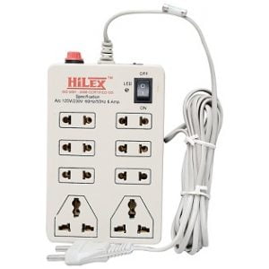 Hilex MINI STRIP 8 Plug Point Extension Strip with Fuse for Rs.177 @ Amazon