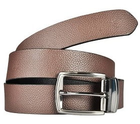 KAEZRI 100% Genuine leather Reversible Black and Brown Casual and Formal Belt