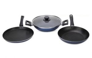 Pigeon Essential Cookware Set (Aluminium, 3 – Piece) worth Rs.2,450 for Rs.1098 – Flipkart