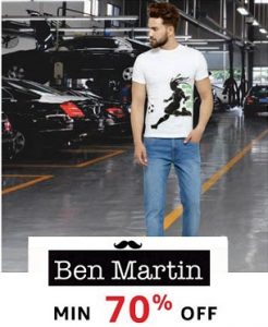 Ben Martin Mens Clothing - Minimum 75% off