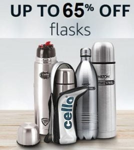 Thermos, Flasks & Water Bottles – up to 65% off @ Amazon