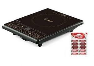 Eveready IC101 1600-Watt Induction Cooker with 10 FREE Batteries for Rs.1592 – Amazon
