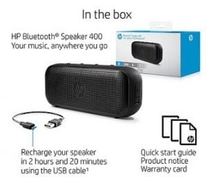 HP 400 Bluetooth Speakers worth Rs.2799 for Rs.1120 – Amazon