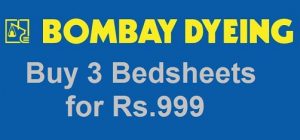 Bombay Dyeing Bedsheets - Buy 3 for Rs. 999