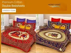 Premium Cotton Bedsheet under Rs.500