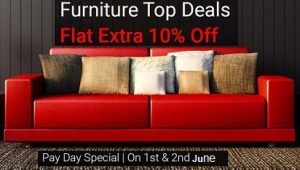 Home & Office Furniture – up to 80% off + Extra 10% off with All Debit / Credit Card / Net Banking – Flipkart