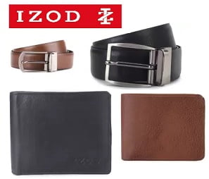 IZod Belt & Wallet Combo