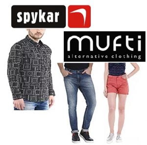 Spykar & Mufti Clothing - Minimum 50% off