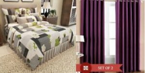 Mega Clearance Sale: Min 50% Discount on Home Furnishing Products (Bedsheets, Curtain & more)