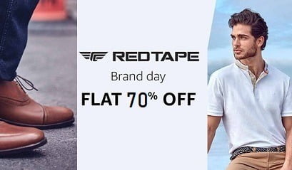 Red Tape Men’s Clothing & Shoes – Flat 70% off at Amazon