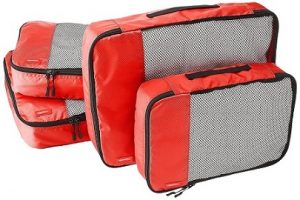AmazonBasics Packing Cubes/ Travel Pouch/ Travel Organizer – 2 Medium and 2 Large for Rs.624 – Amazon