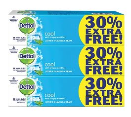 Dettol Fresh Shaving Cream (78g x 3) for Rs.139 @ Amazon