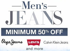 Men's Top Brand Jeans Minimum 55% Off