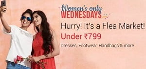 Women’s Day Special: Clothing, Footwear, Handbags & more under Rs.799 @ Amazon