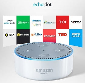 Echo Dot - Voice control your music, Make calls, Get news, weather & more