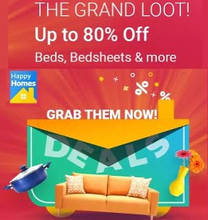 Loot Offer on Bedsheets, Towels, Curtains & more