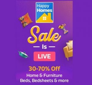 Home Furnishing & Furniture Sale - Flat 40% - 80% off on Bedsheets, Curtains, Beds, Mattresses, Kitchen Range