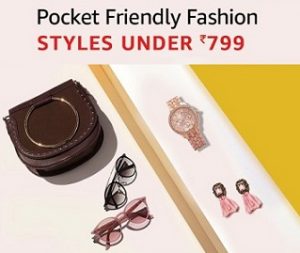 Amazon Fashion Accessories: Watches, Jewellery, Luggage and Handbags under Rs.799
